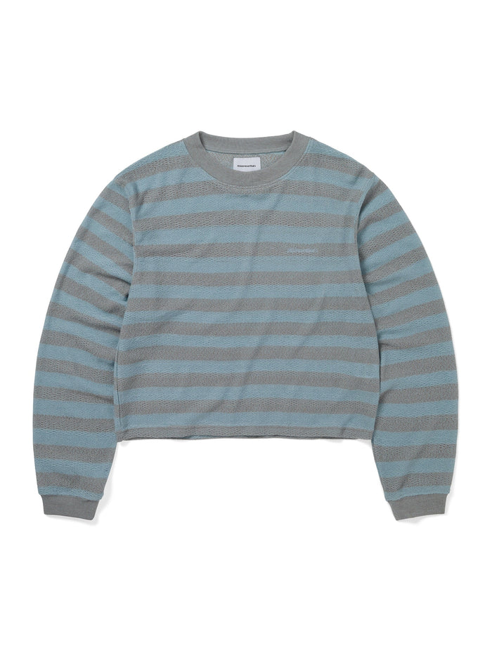 Mesh Striped W Crewneck