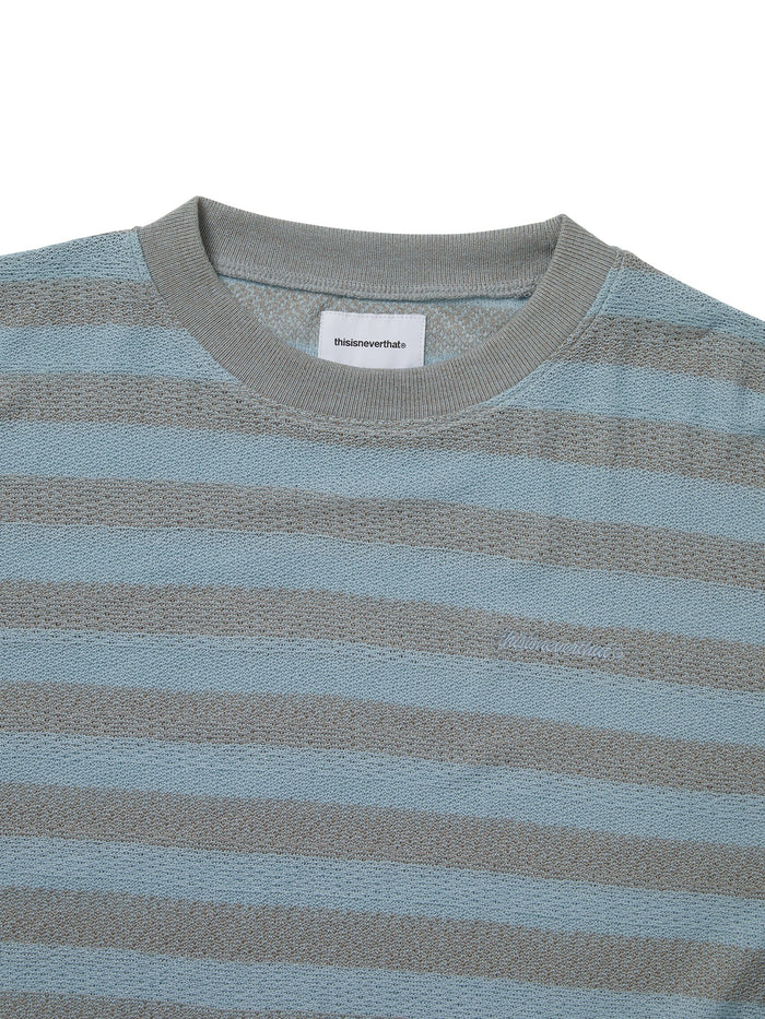 Mesh Striped W Crewneck