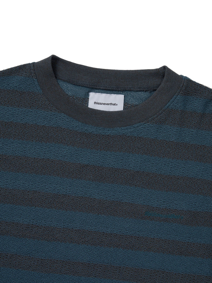 Mesh Striped W Crewneck