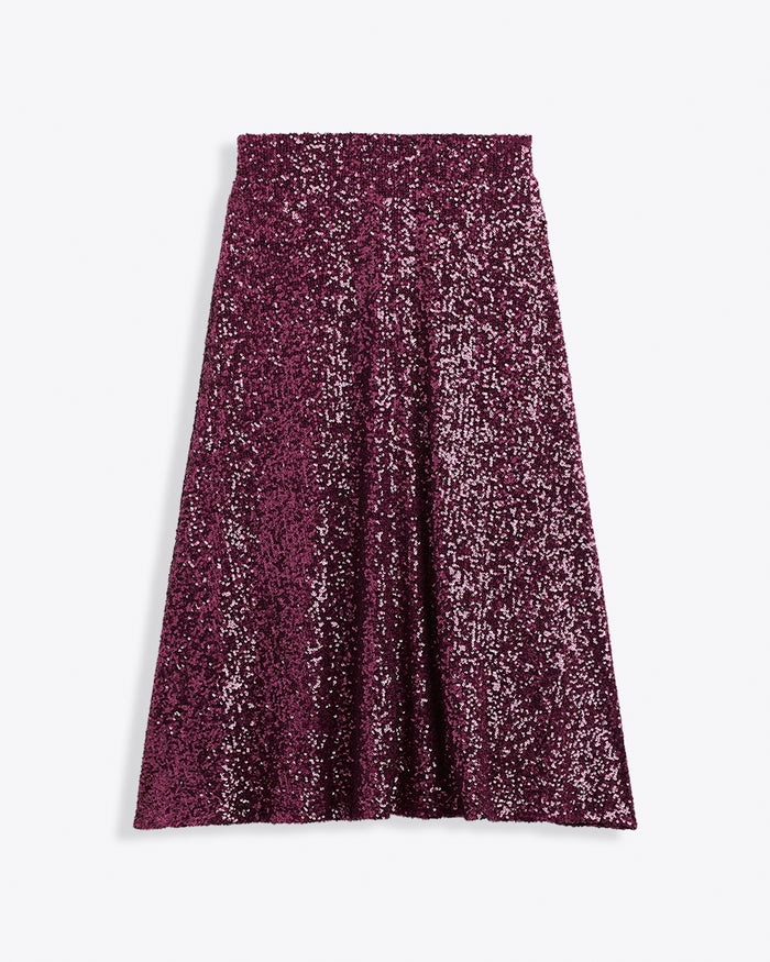 Midi Skirt in Sequins