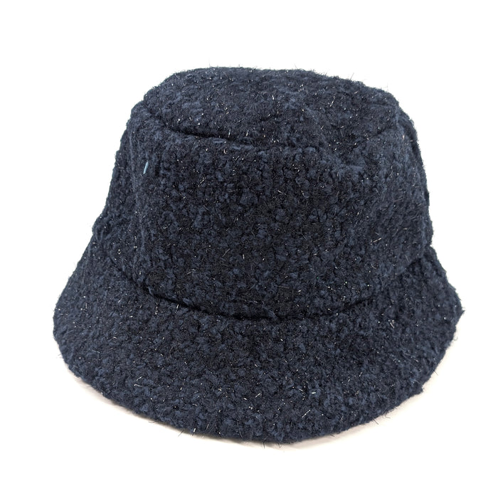Midnight Sparkle Gift Set – Blue Teddy Hat & Gold Fleck Double Snood