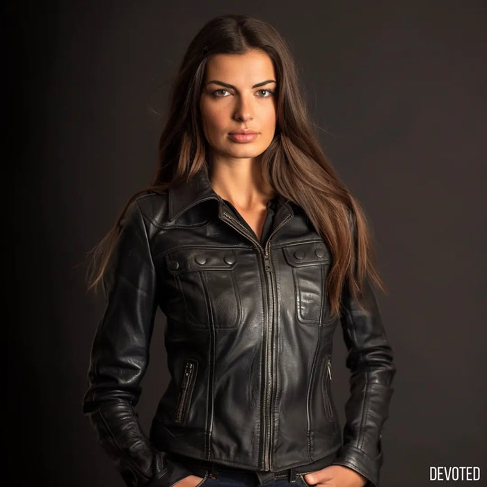 Mila Jacket Black - Nappa Leather