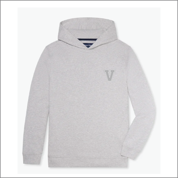 Mizzen & Main KPI Hoodie - Lt Grey Heather
