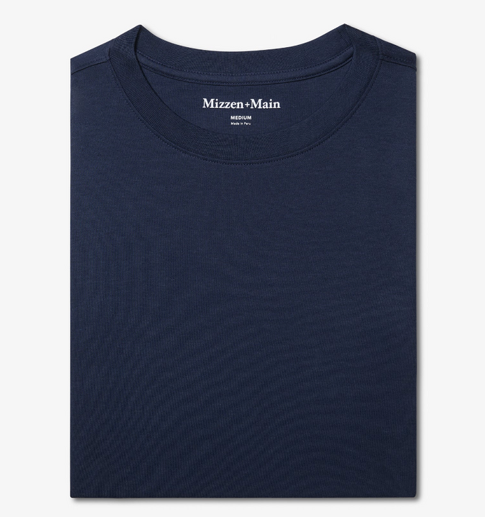 Mizzen & Main Palmer SS Tee Shirt - Navy