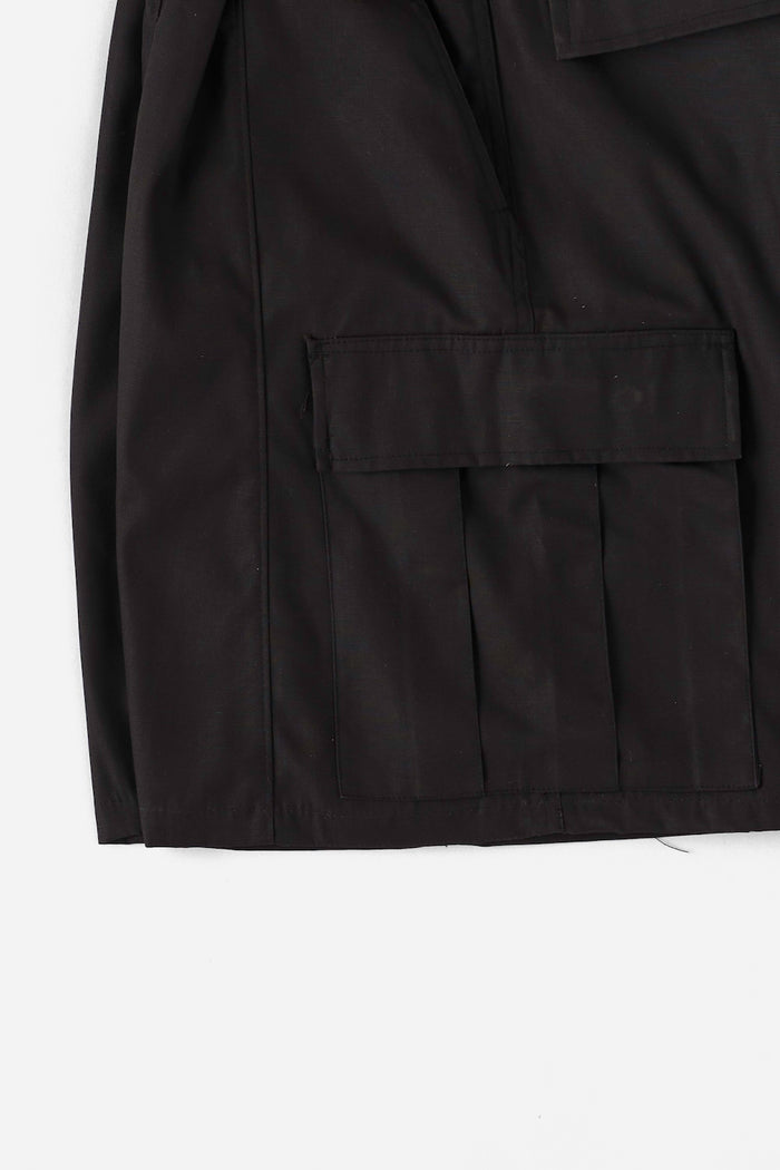 Modified Military Wide Cargo Shorts - Black