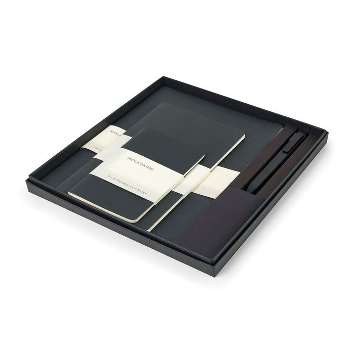 Moleskine® Assorted Cahier and GO Pen Gift Set