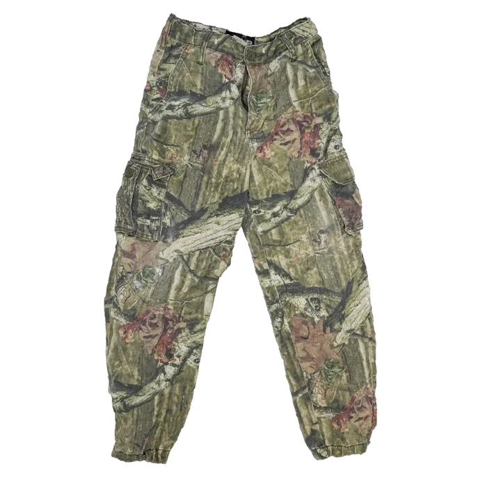 Mossy Oak Break-Up Camo Kids Field Trousers - Large - Army & Outdoors - Cargo Trousers