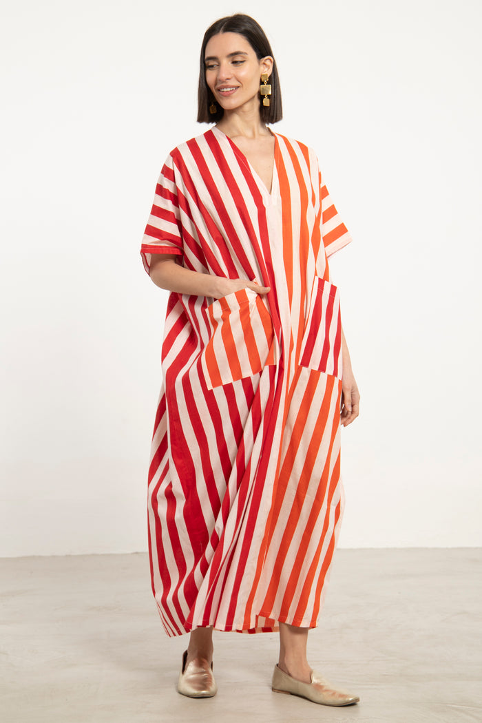 Moulouk Cotton Multicolor Striped Jellaba