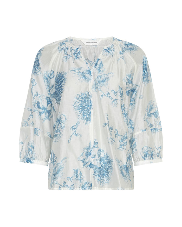 MSCH Evangelia 3/4 Top Blue Flower