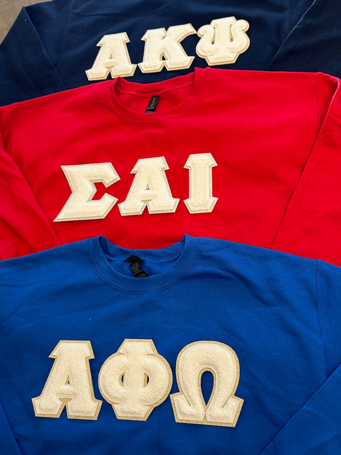Music & Service Greeks Chenille Fall Sweatshirt