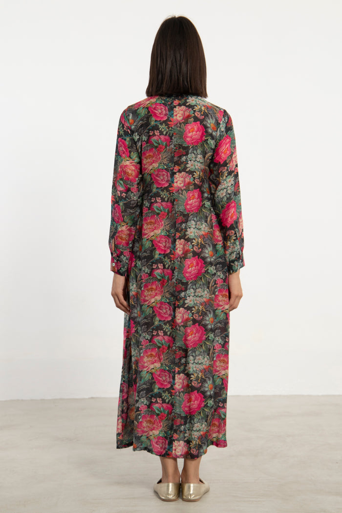 Nagham Cotton Muslin Floral Dress