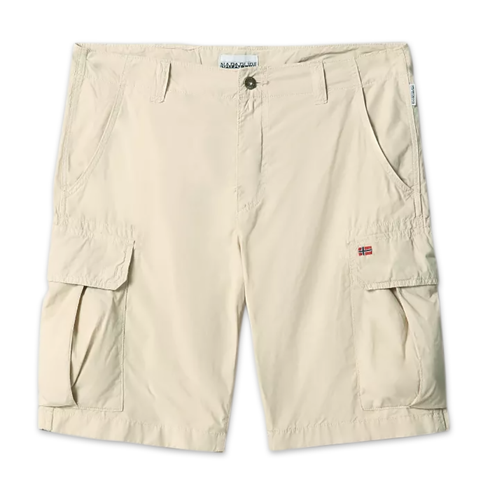 Napapijri - Noto 4 Cargo Shorts in Natural Beige - Nigel Clare