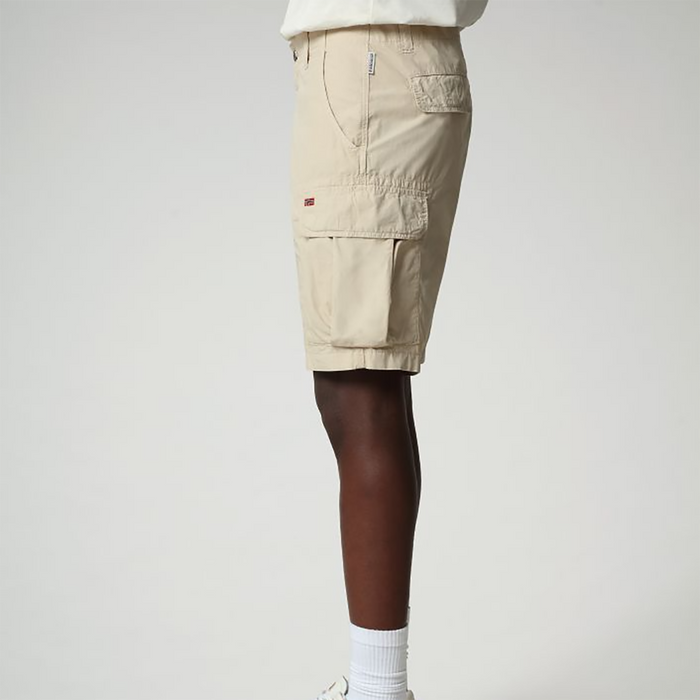 Napapijri - Noto 4 Cargo Shorts in Natural Beige - Nigel Clare