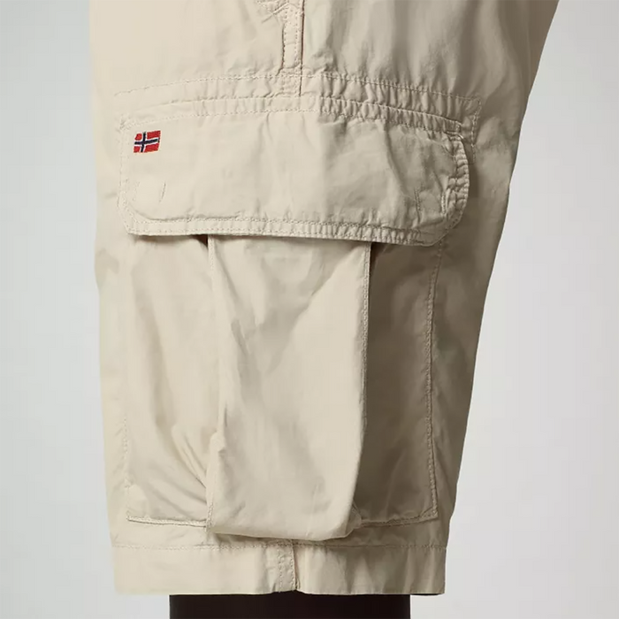Napapijri - Noto 4 Cargo Shorts in Natural Beige - Nigel Clare