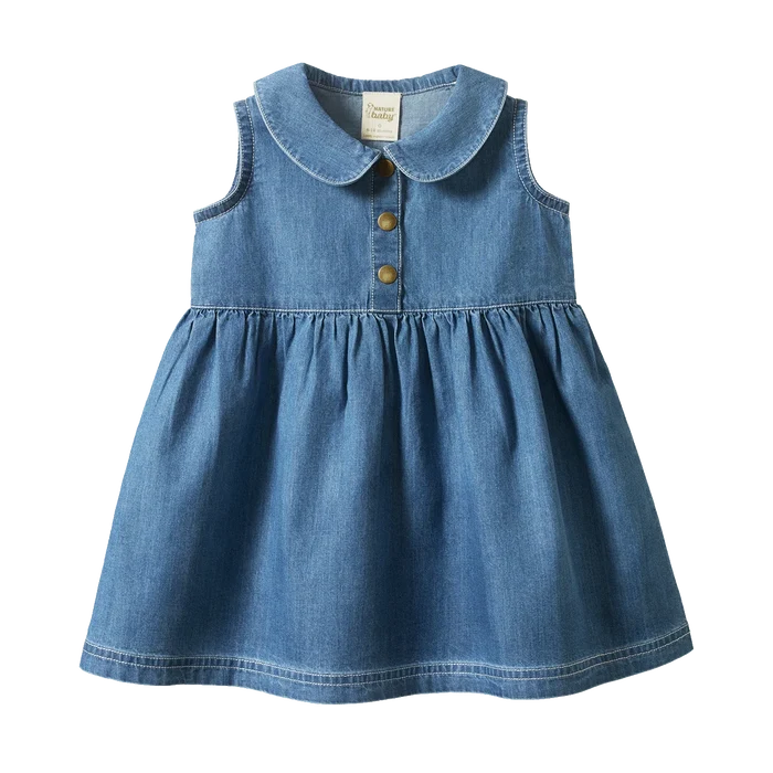 Nature Baby - Birdy Dress - Sky