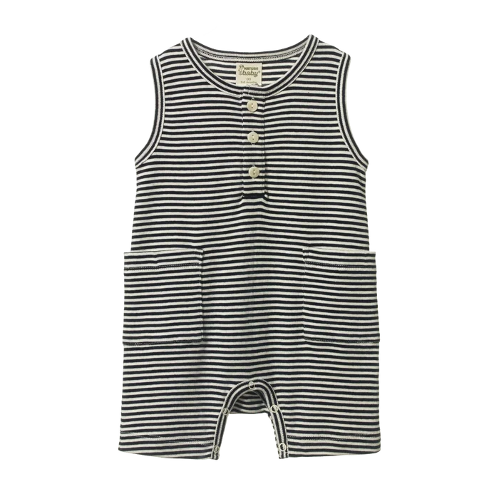 Nature Baby - Camper Suit - Navy Stripe