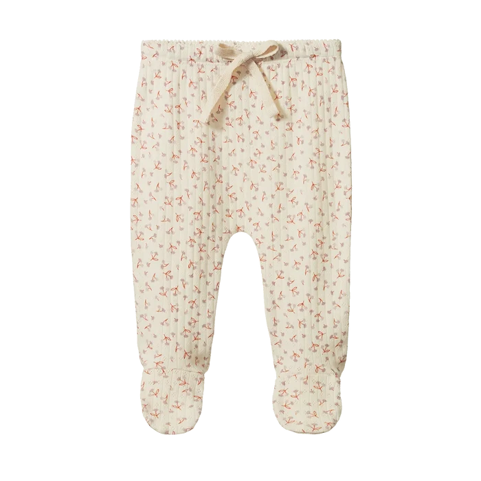 Nature Baby - Footed Rompers Pointelle - Dandelion