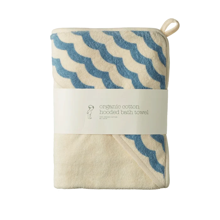 Nature Baby - Hooded Bath Towel - Waves