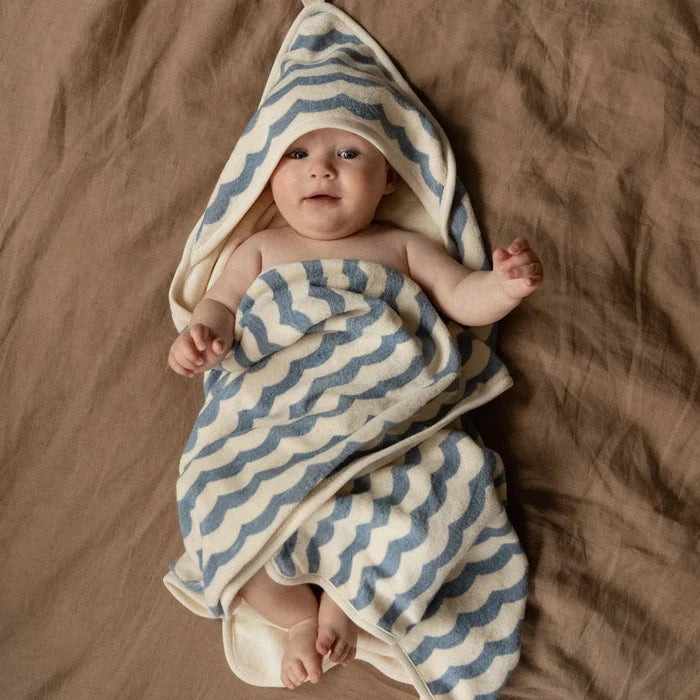 Nature Baby - Hooded Bath Towel - Waves