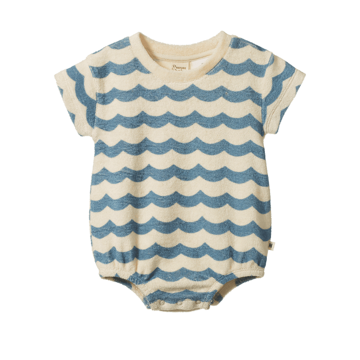 Nature Baby - Juno Romper Terry - Waves