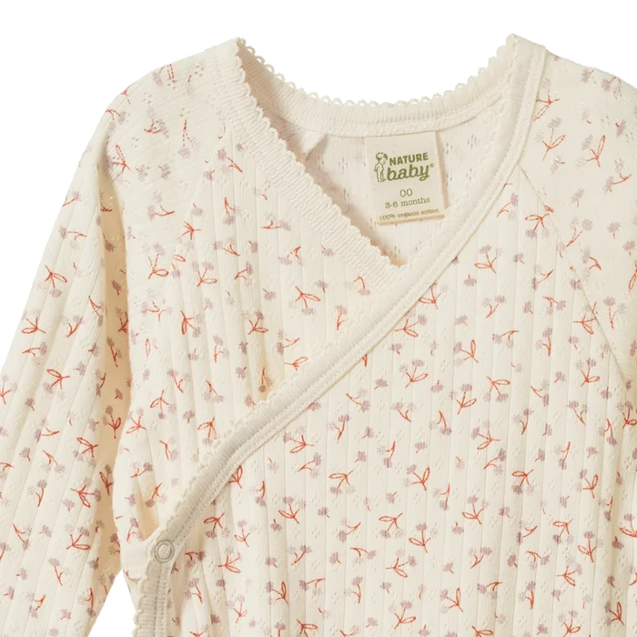 Nature Baby - Kimono Stretch & Grow Pointelle - Dandelion