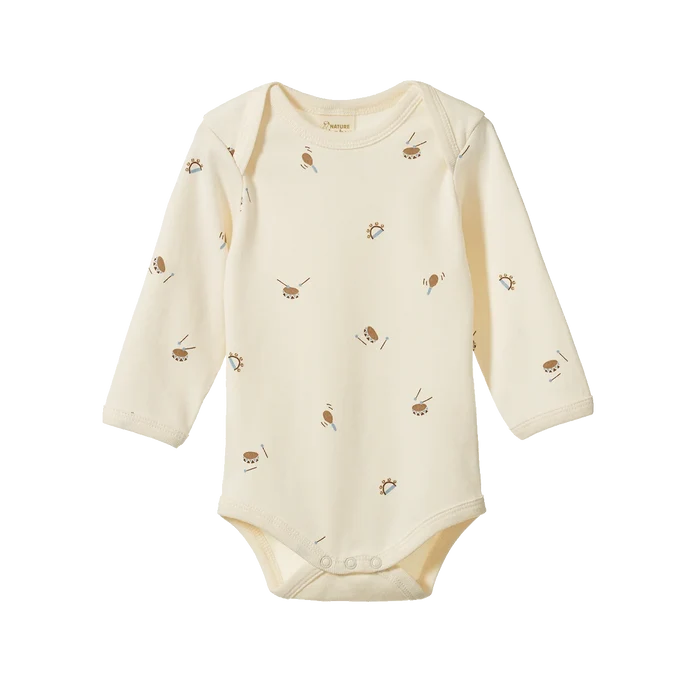 Nature Baby - Long Sleeve Bodysuit - Mini Music