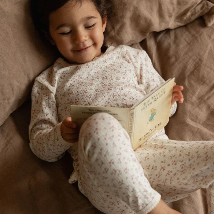 Nature Baby - Long Sleeve Pointelle Pyjamas - Dandelion