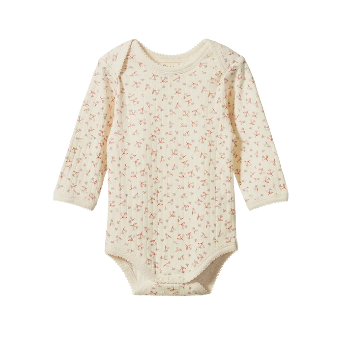 Nature Baby - L/S Bodysuit Pointelle - Dandelion
