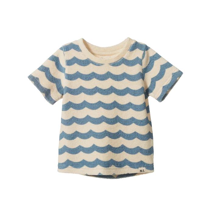 Nature Baby - River Tee Terry - Waves