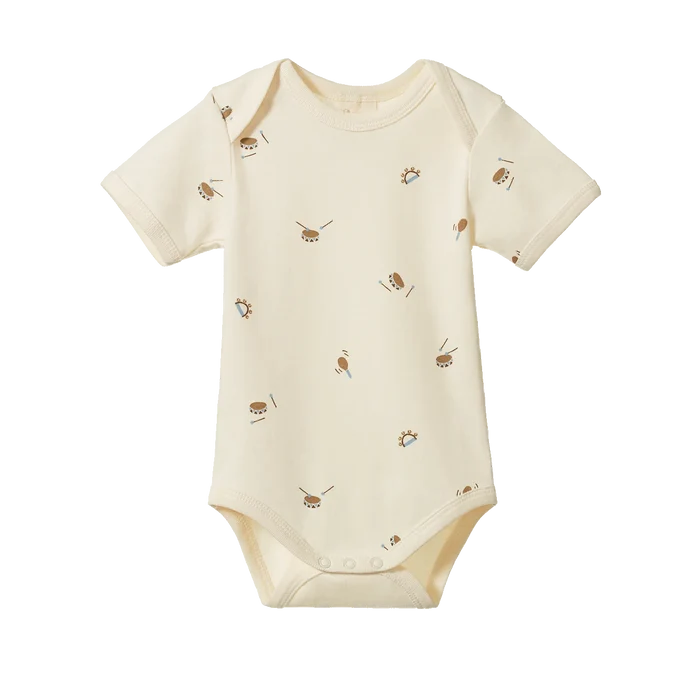 Nature Baby - Short Sleeve Bodysuit - Mini Music