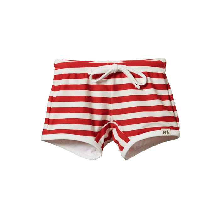 Nature Baby - Splash Shorts - Red Sea Stripe