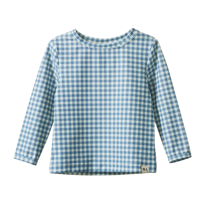Nature Baby - Splash Top - Blue Gingham