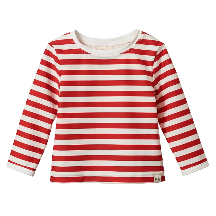 Nature Baby - Splash Top - Red Sea Stripe