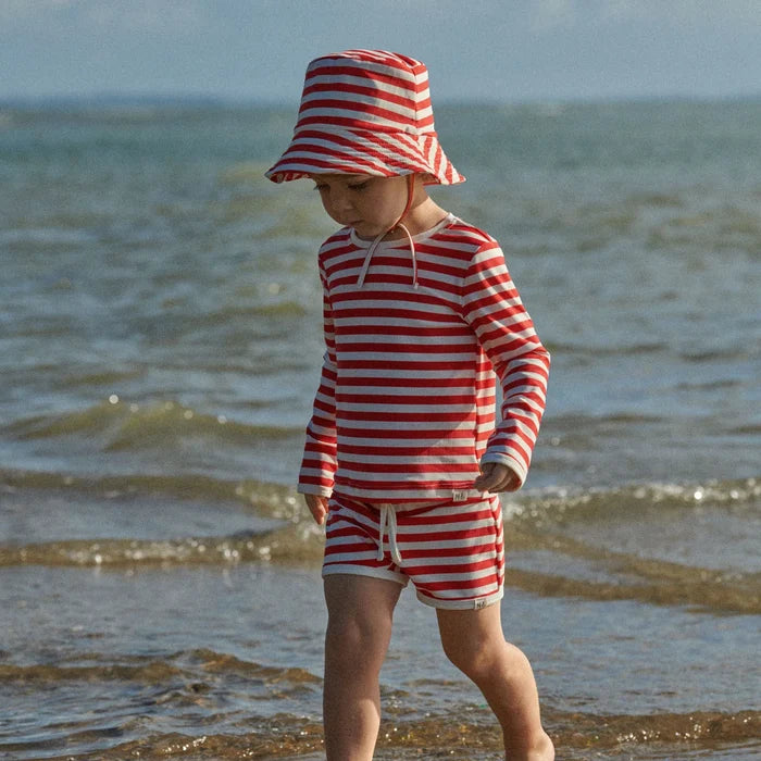Nature Baby - Splash Top - Red Sea Stripe