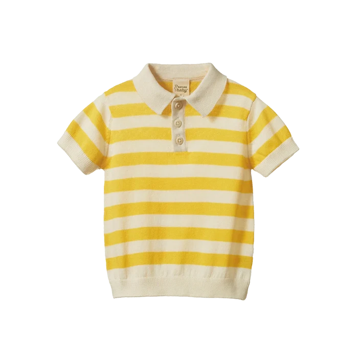 Nature Baby - Stevie Polo - Sunny Bold Stripe