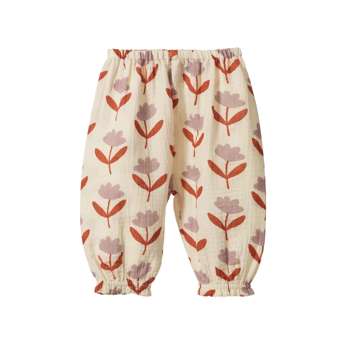 Nature Baby Daphne Pants Muslin - Fleurette Print