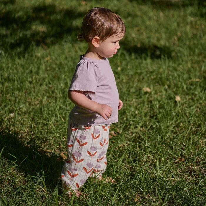 Nature Baby Daphne Pants Muslin - Fleurette Print