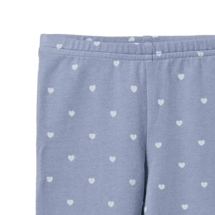 Nature Baby Leggings - Hearts Bluebelle Print