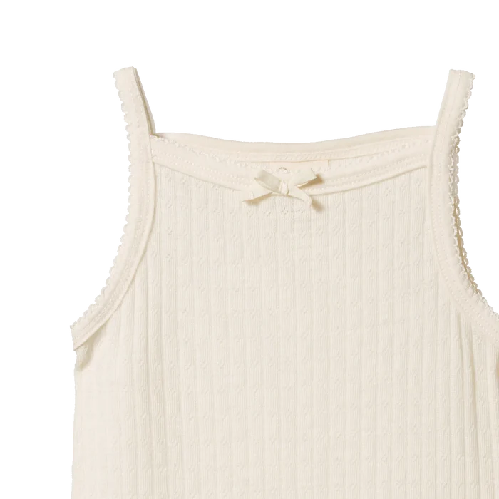 Nature Baby Merr Ess Camisole Pointelle - Natural
