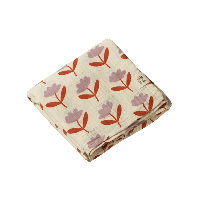 Nature Baby Muslin Wrap - Fleurette Print