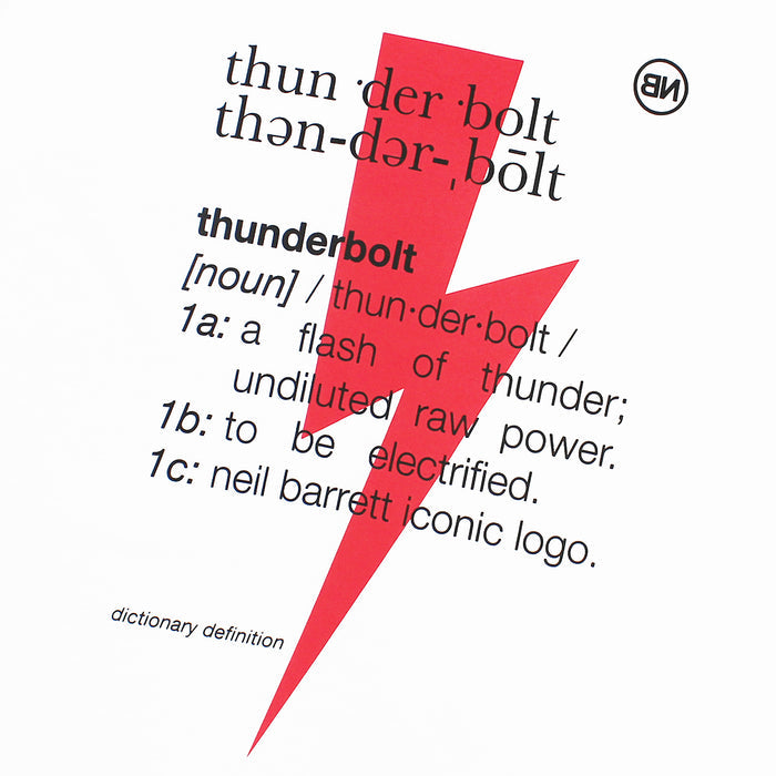 Neil Barrett - Thunderbolt Definition T-Shirt in White - Nigel Clare