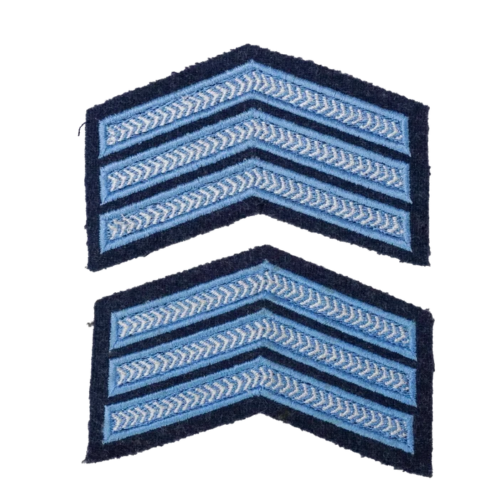 New Zealand Air Force Sergeant Rank Sleeve Patches - New Zealand Air Force Surplus - Flags, Badges & Insignia