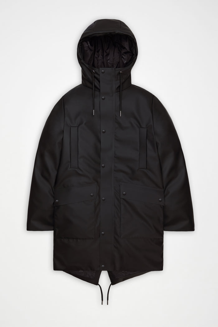 RAINS Nome Long Parka Black Jacket