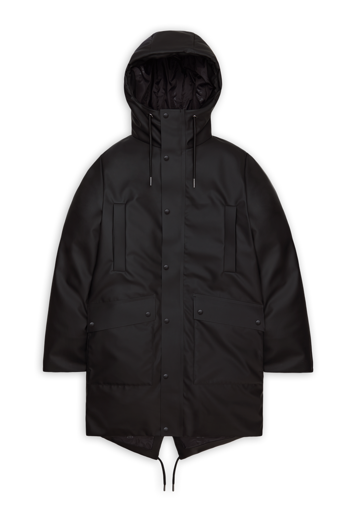 RAINS Nome Long Parka Black Jacket