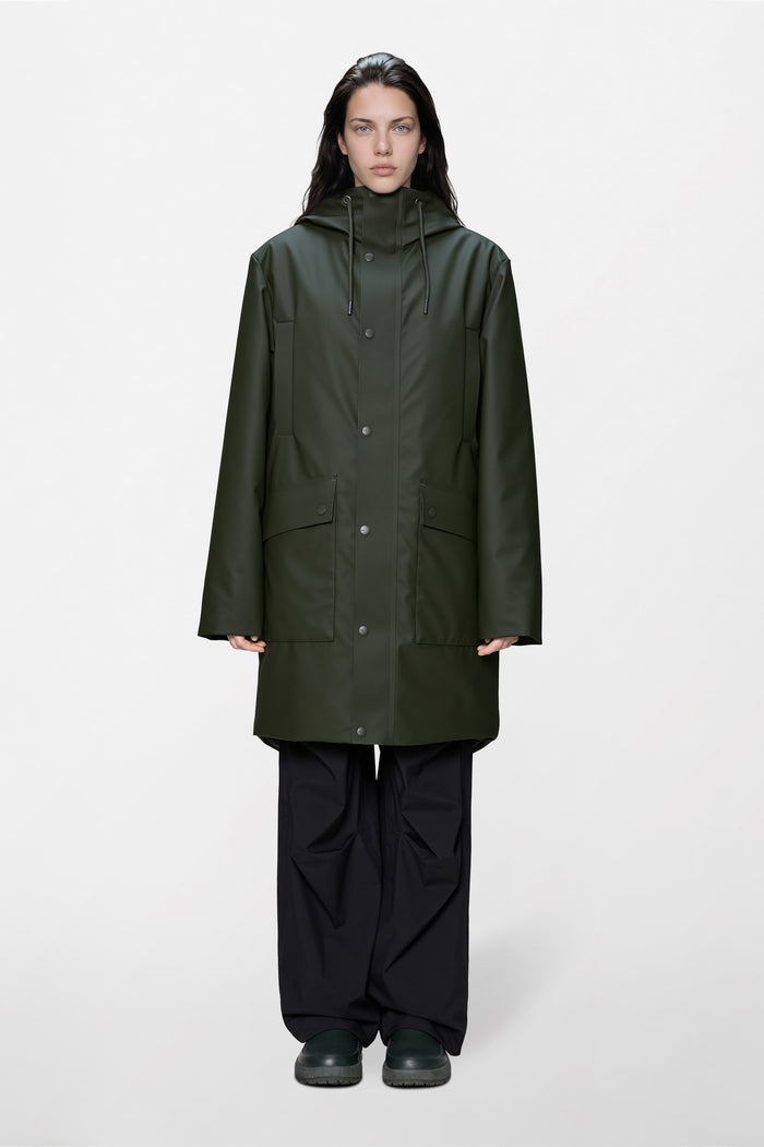 RAINS Nome Long Parka Green Jacket
