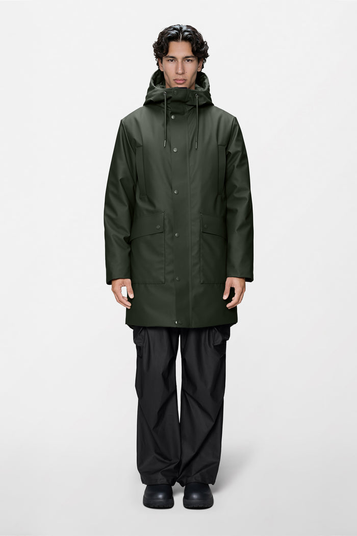 RAINS Nome Long Parka Green Jacket