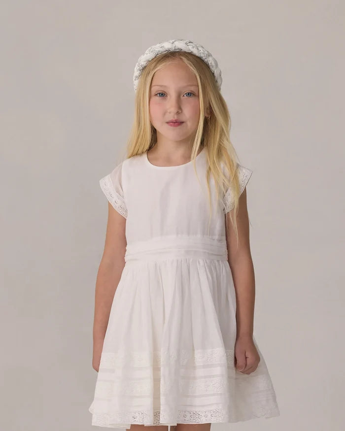 Noralee - Braided Headband - French Floral Stripe