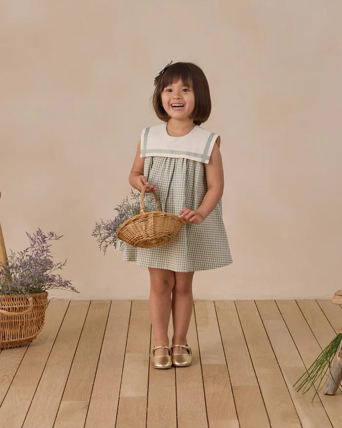 Noralee - Daisy Dress - Eucalyptus Check
