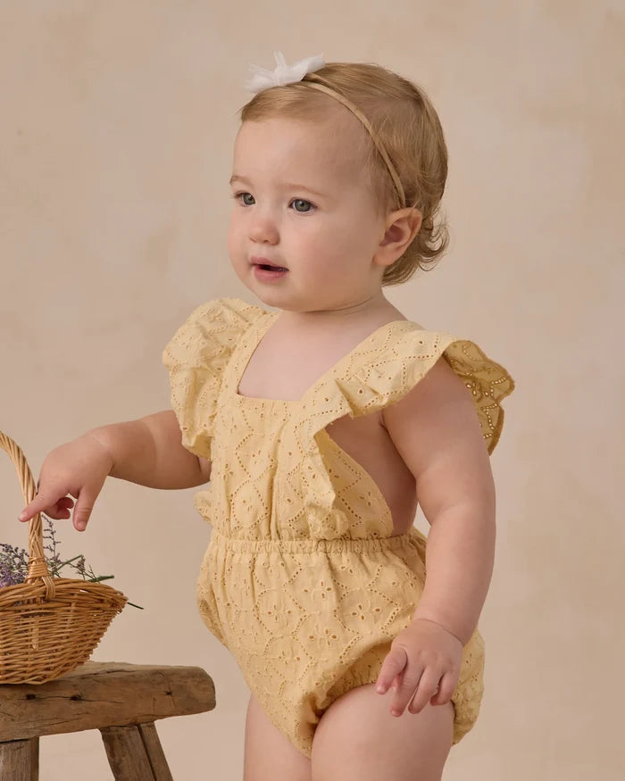 Noralee - Lucy Romper - Lemon