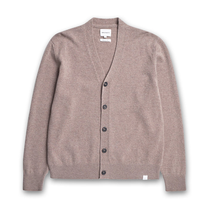 Norse Projects - Merino Lambswool Cardigan in Clay - Nigel Clare